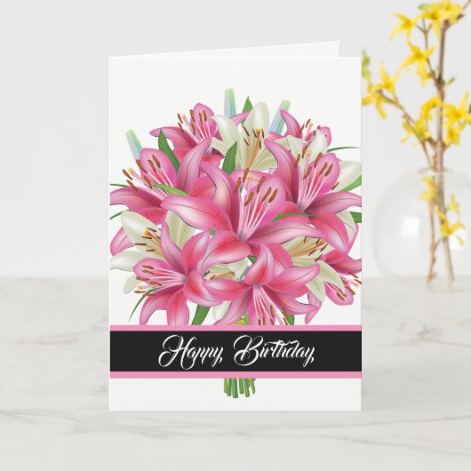 Birthday-kaart Kaart (Gele Bloem)