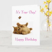 Birthday-kaart Kaart (Gele Bloem)