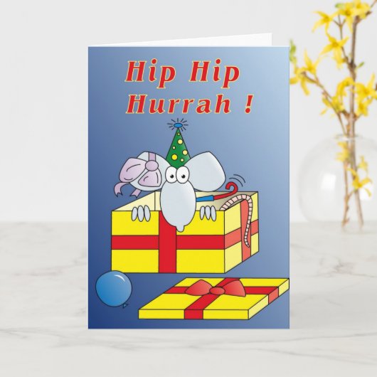 Birthday-kaart Kaart (Gele Bloem)