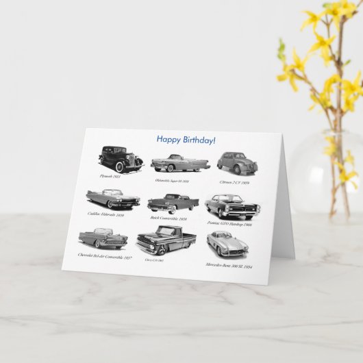 Birthday-kaart Kaart (Gele Bloem)