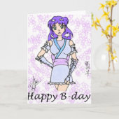 Birthday-kaart Kaart (Gele Bloem)