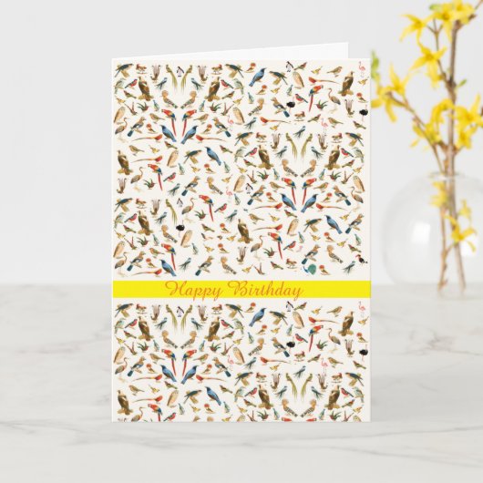 Birthday-kaart Kaart (Gele Bloem)