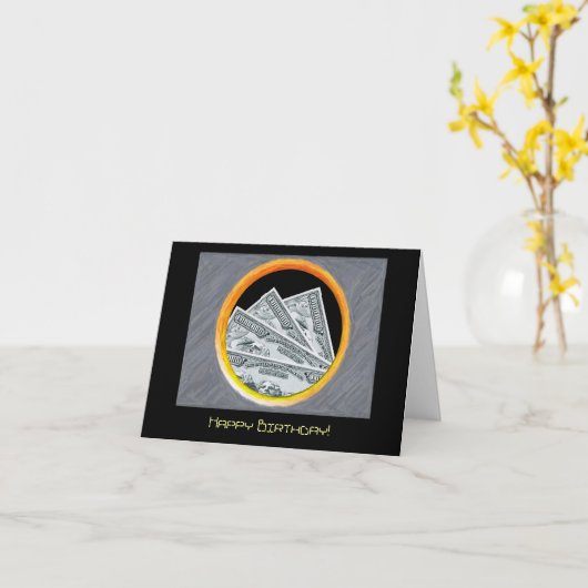 Birthday-kaart Kaart (Gele Bloem)