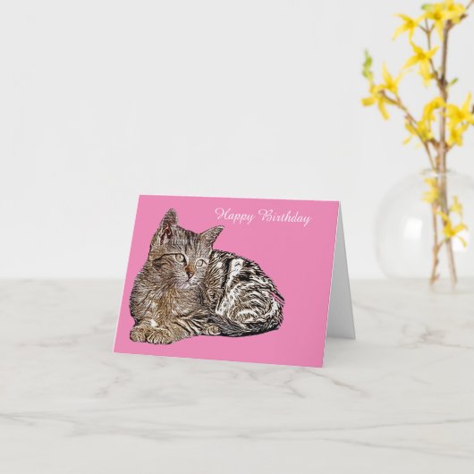 Birthday-kaart Kaart (Gele Bloem)