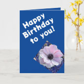 Birthday-kaart Kaart (Gele Bloem)