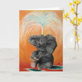 Birthday-kaart Kaart (Gele Bloem)
