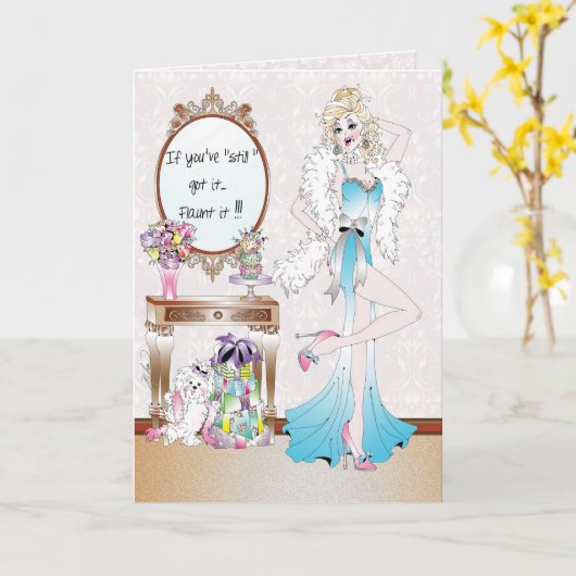 BIRTHDAY-KAART KAART (Gele Bloem)