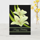 Birthday-kaart Kaart (Gele Bloem)