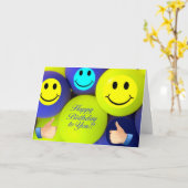 Birthday-kaart Kaart (Gele Bloem)