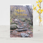 Birthday-kaart Kaart (Gele Bloem)