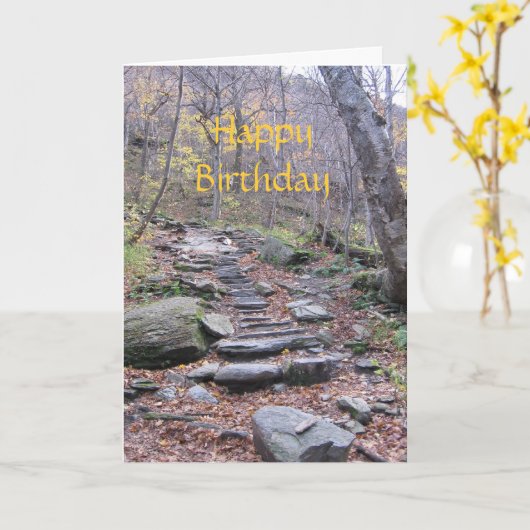 Birthday-kaart Kaart (Gele Bloem)