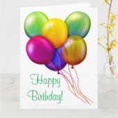 Birthday-kaart Kaart (Gele Bloem)