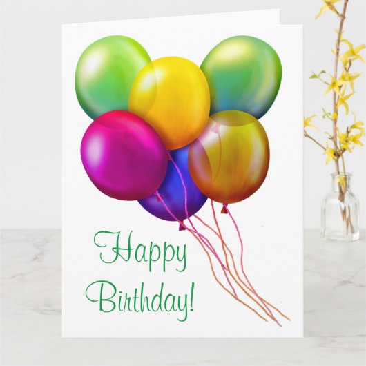 Birthday-kaart Kaart (Gele Bloem)