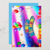 Birthday-kaart Kaart (Voorkant / Achterkant)