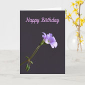 Birthday-kaart Kaart (Gele Bloem)