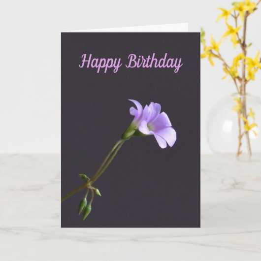 Birthday-kaart Kaart (Gele Bloem)