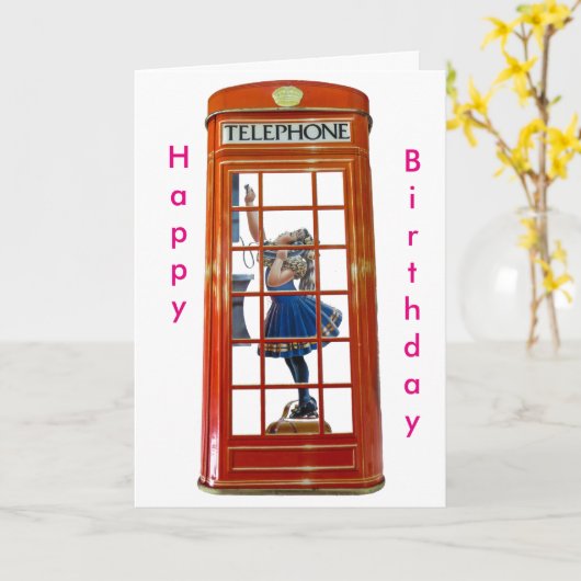 Birthday-kaart Kaart (Gele Bloem)