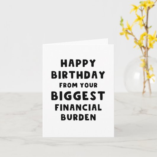 Birthday-kaart Kaart (Gele Bloem)