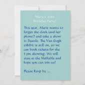 Birthday-kaart Kaart (Achterkant)