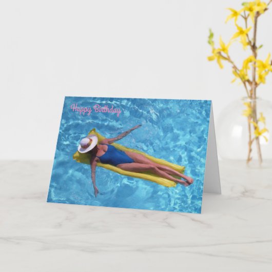 Birthday-kaart Kaart (Gele Bloem)