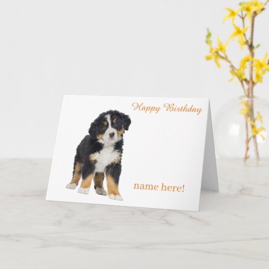 Birthday-kaart Kaart (Gele Bloem)