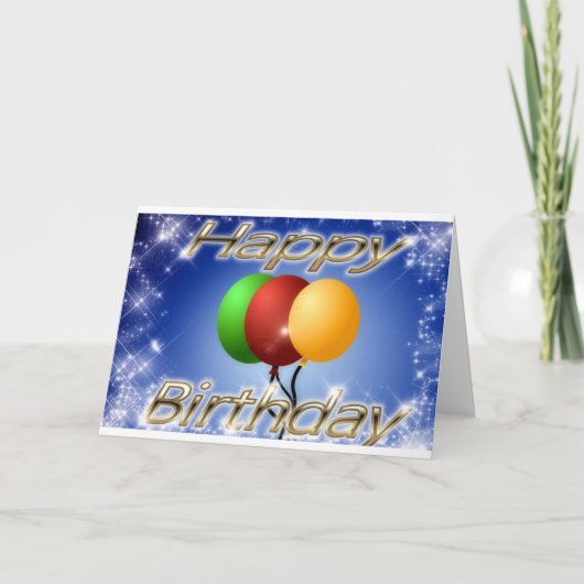 Birthday-kaart Kaart (Voorkant)