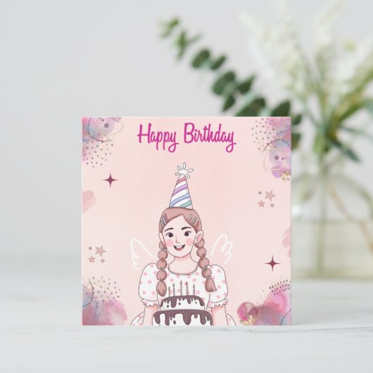 Birthday-kaart Kaart (Staand voorkant)