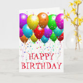 Birthday-kaart Kaart (Gele Bloem)