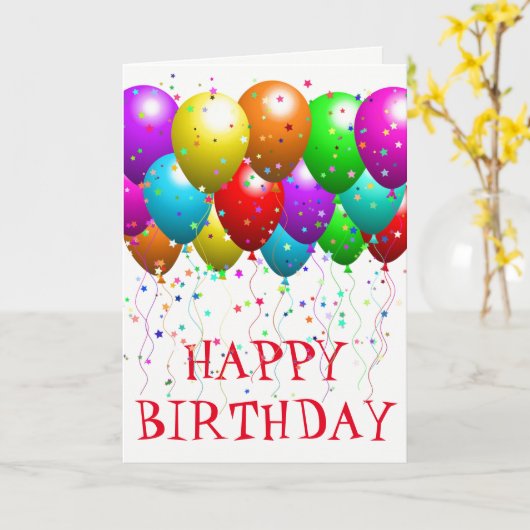 Birthday-kaart Kaart (Gele Bloem)