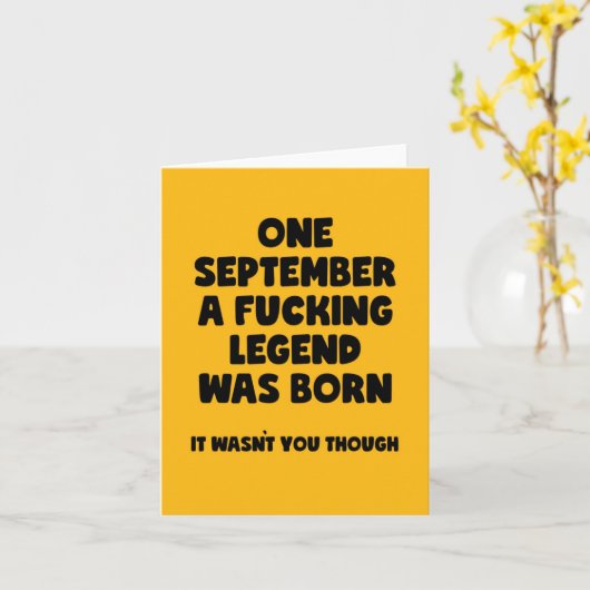 Birthday-kaart Kaart (Gele Bloem)