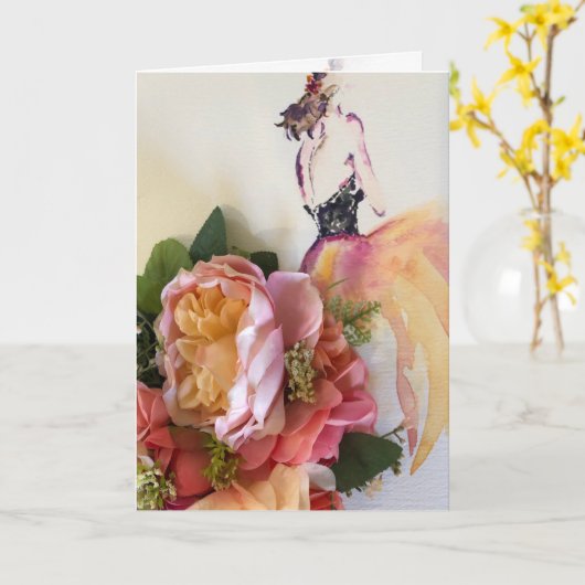 BIRTHDAY-KAART KAART (Gele Bloem)