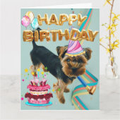 Birthday-kaart Kaart (Gele Bloem)