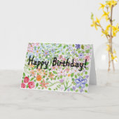 Birthday-kaart Kaart (Gele Bloem)