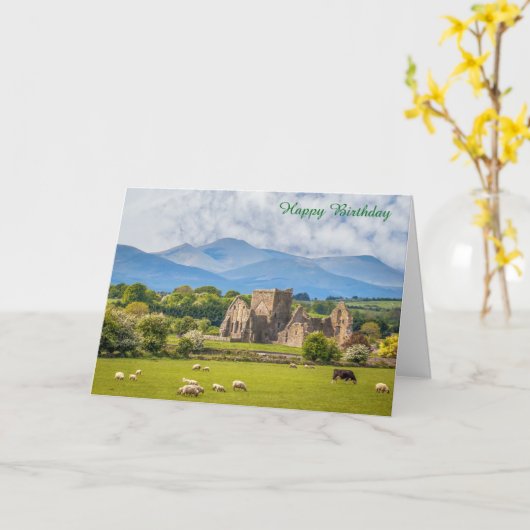 Birthday-kaart Kaart (Gele Bloem)