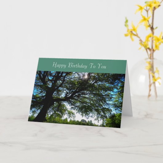 Birthday-kaart Kaart (Gele Bloem)