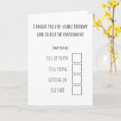 Birthday-kaart Kaart (Gele Bloem)