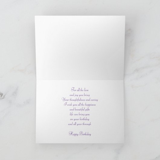 Birthday Kaart -Lilacs (Binnen)