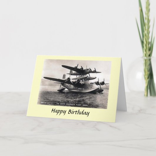 Birthday Kaart - Mayo Composite Plane - Maia (Voorkant)