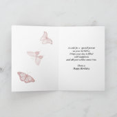 Birthday-kaart met roze mazen kaart (Binnen)