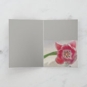 Birthday-kaart met roze tulp kaart (Binnen)
