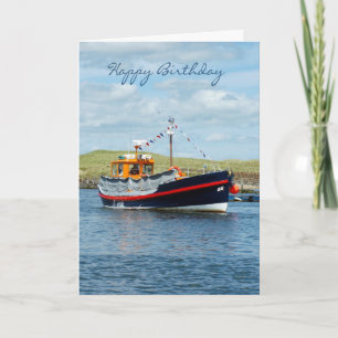 Birthday-kaart met touroperbord - bootthuiskaart kaart