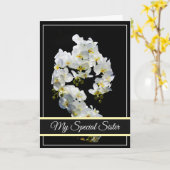 Birthday Kaart-Mijn speciale zuster Kaart (Gele Bloem)