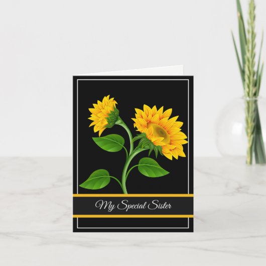 Birthday Kaart-Mijn speciale zuster Kaart (Voorkant)
