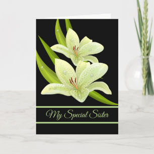 Birthday Kaart-Mijn speciale zuster Kaart
