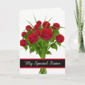 Birthday Kaart-Mijn speciale zuster Kaart (Voorkant)