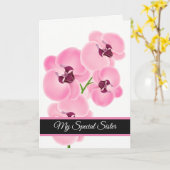 Birthday Kaart-Mijn speciale zuster Kaart (Gele Bloem)