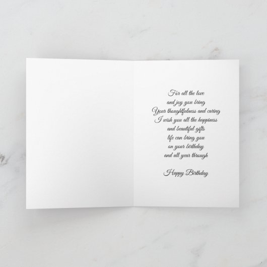 Birthday Kaart-Mijn speciale zuster Kaart (Binnen)