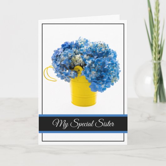 Birthday Kaart-Mijn speciale zuster Kaart (Voorkant)