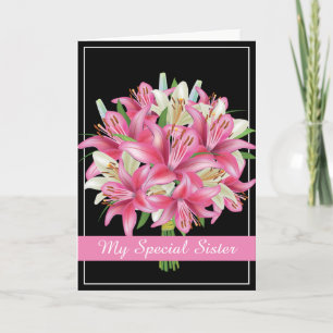 Birthday Kaart-Mijn speciale zuster Kaart