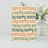 Birthday Kaart - Multi (Staand voorkant)